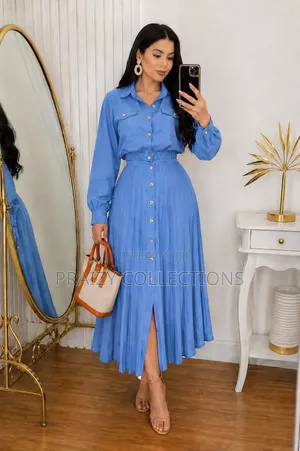 Linen Set (Pleated Skirt + Top)