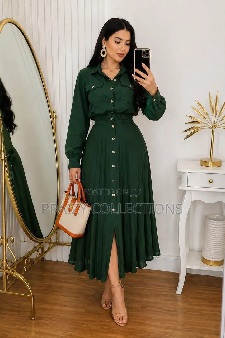 Linen Set (Pleated Skirt + Top)