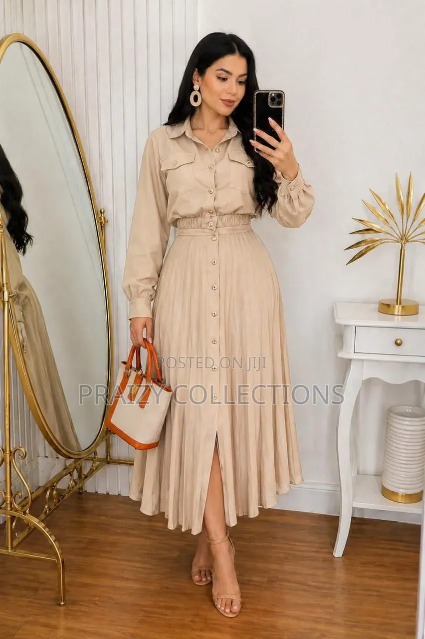 Linen Set (Pleated Skirt + Top)