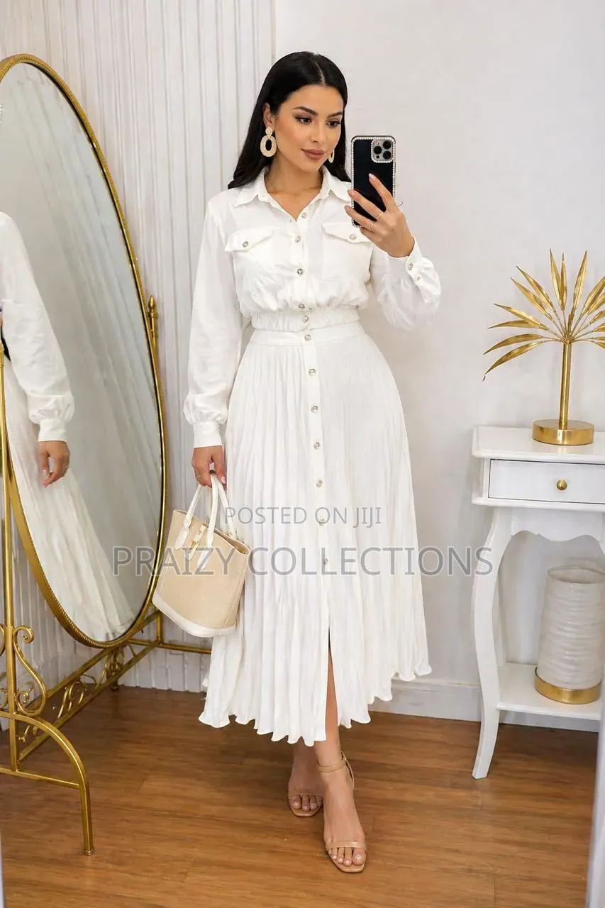 Linen Set (Pleated Skirt + Top)