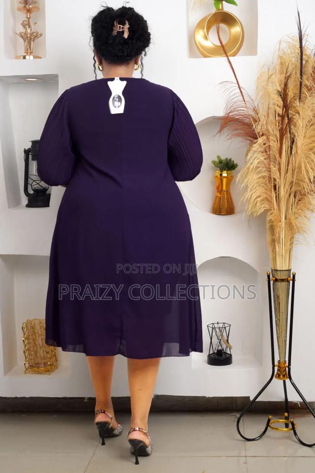 Shift Chiffon Black Purple Dress - thumbnail 3