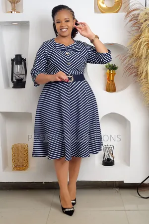 High Quality Dress With Decorative Buttons