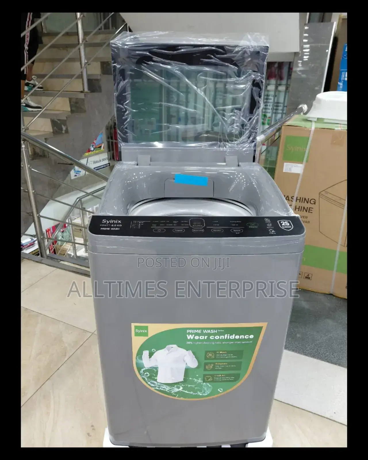 Syinix 8kg Top Load Fully Automatic Washing Machine