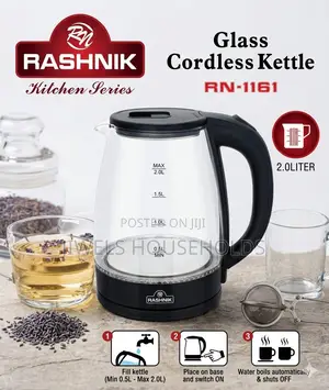 Rashnik Glass Cordless Kettle Bb