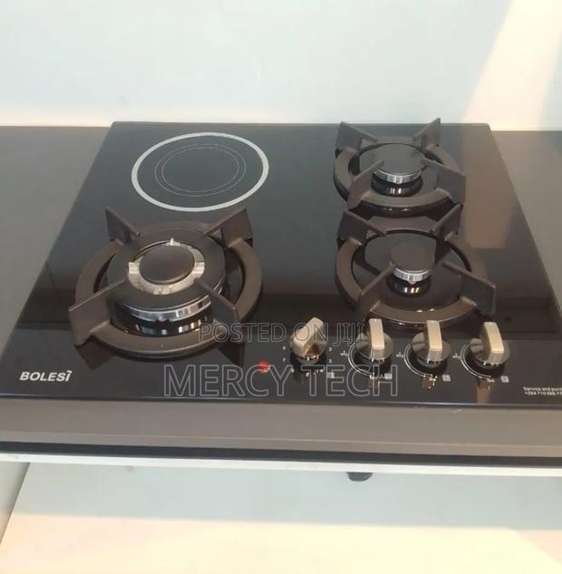 Bolesi Built-in Tempered Glass Hob (3 Gas + 1 Infrared Electric)