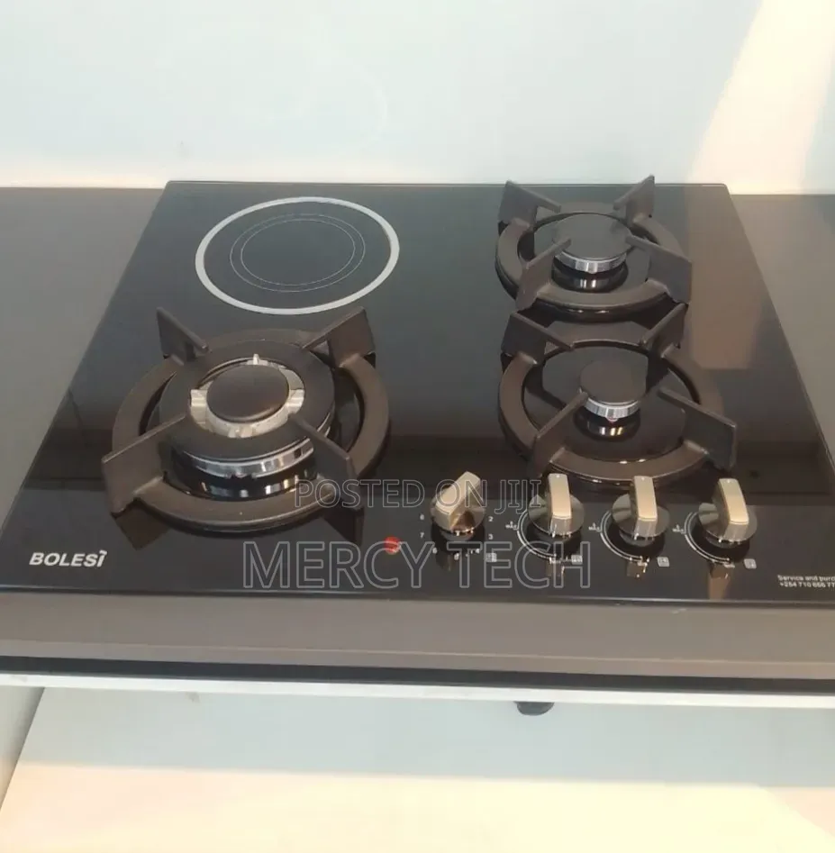 Bolesi Built-in Tempered Glass Hob (3 Gas + 1 Infrared Electric)