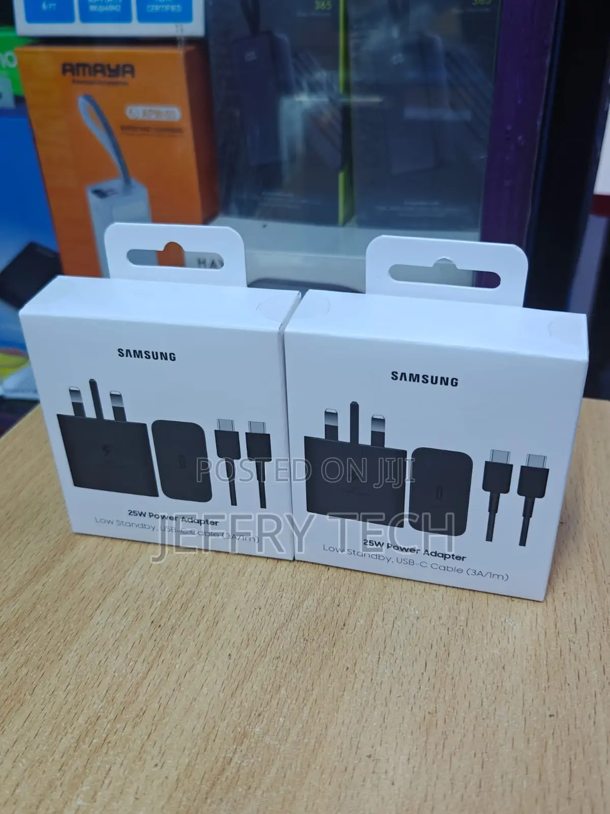 These Are Samsung 25w Power Adapters With Included Usb-C Cables.