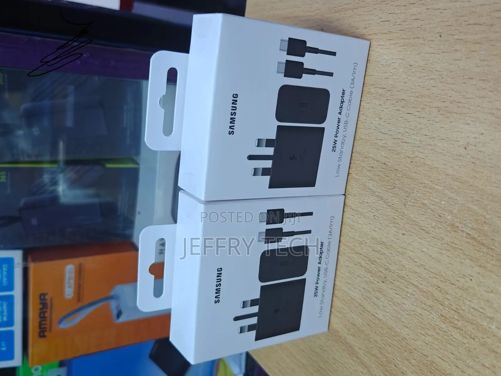 These Are Samsung 25w Power Adapters With Included Usb-C Cables.