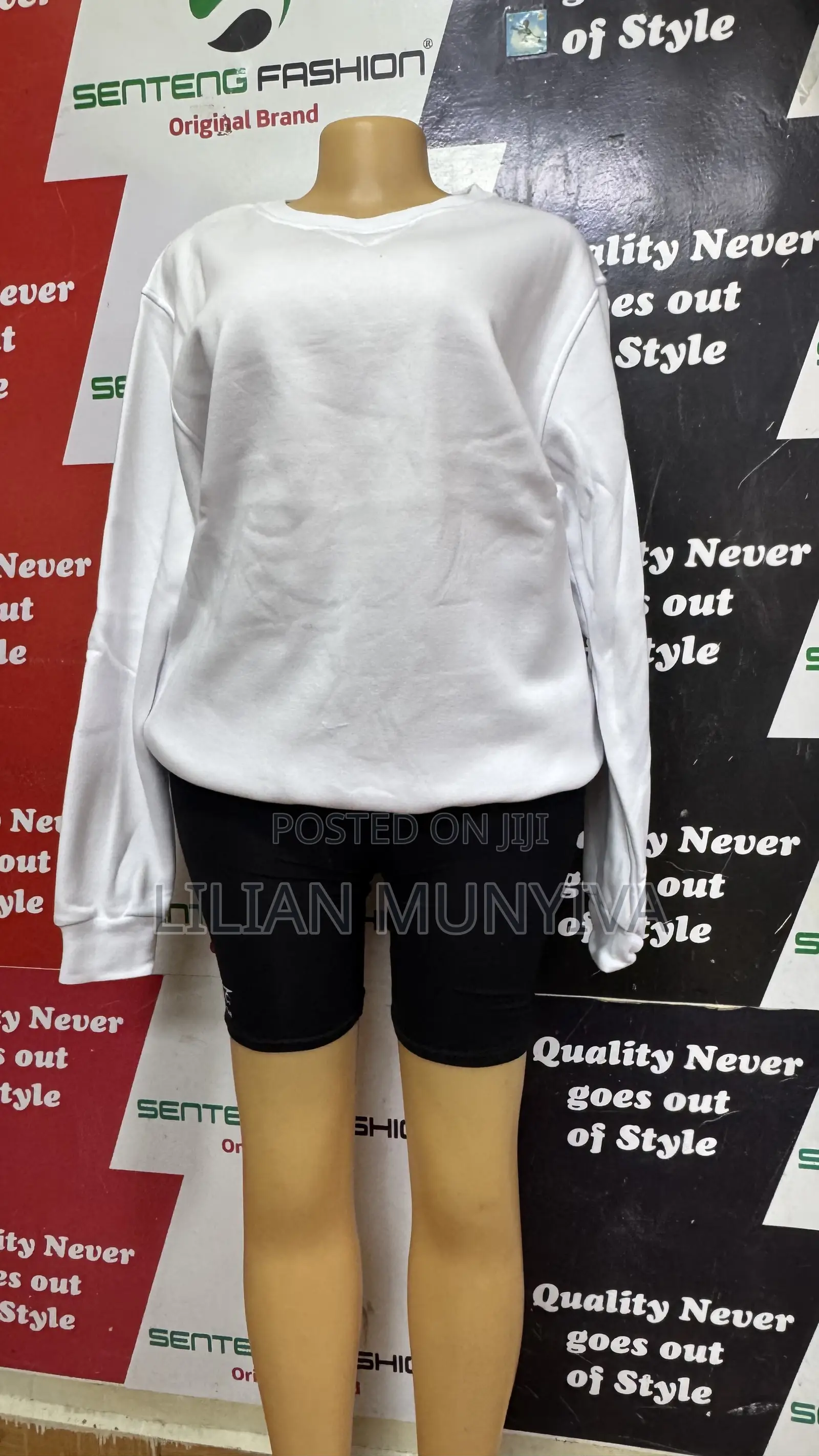 White Cotton Sweatshirts