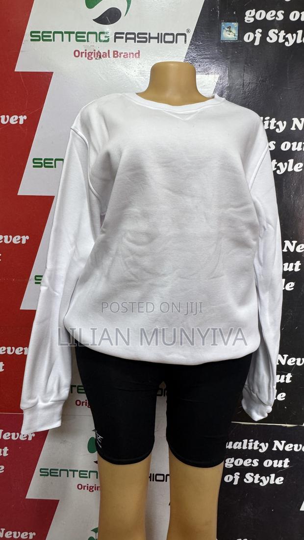 White Cotton Sweatshirts - thumbnail 3