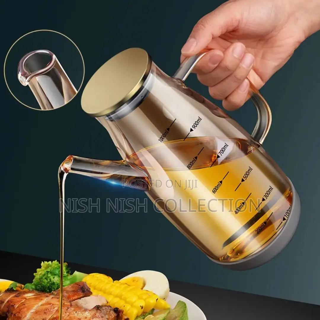 High Borosilicate Glass Oil Bottle With Silicone Base