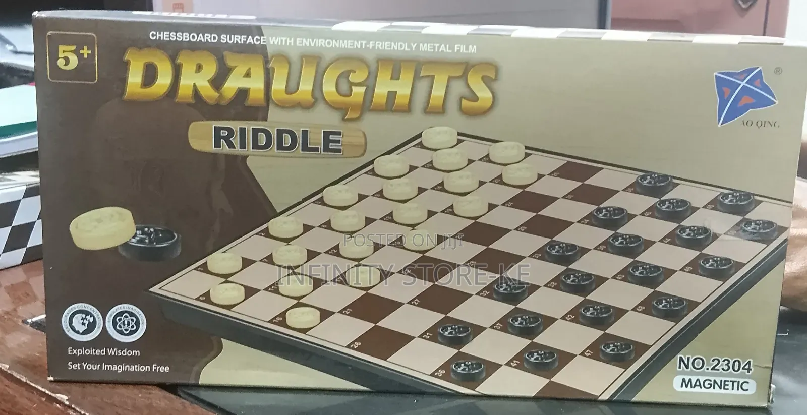Exciting Draughts Riddle Board Game