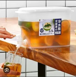 3.5l Table Top or Fridge Juice Container With Dispenser Tap
