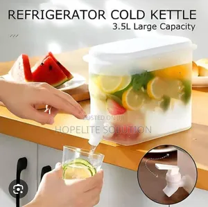 3.5l Table Top or Fridge Juice Container With Dispenser Tap