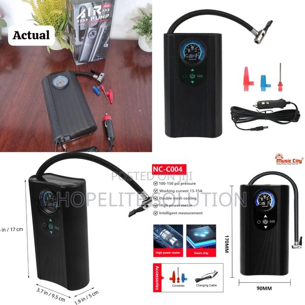 Car Cigar Powered Portable Air Inflating Pump