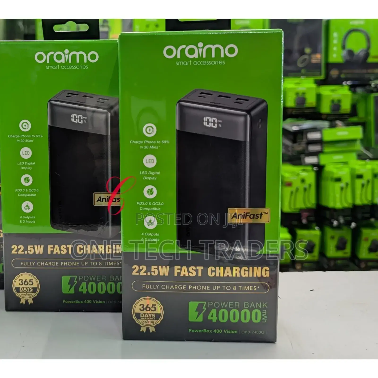 Oraimo Powerbox 40000mah Power Bank 22.5w