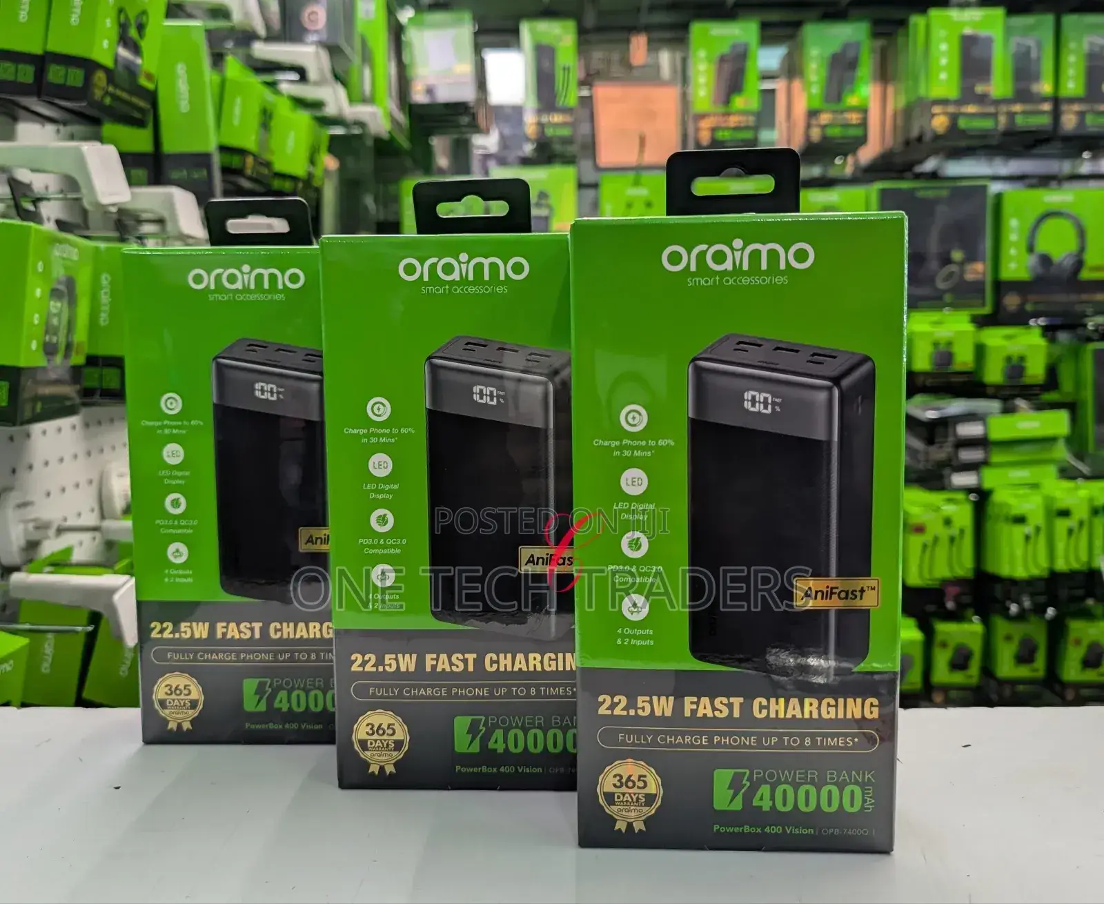 Oraimo Powerbox 40000mah Power Bank 22.5w
