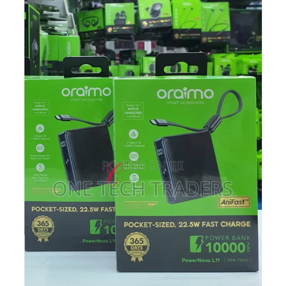 Oraimo Powernova22.5w 10000mah*Pocket Sized Fast Charging Power Bank