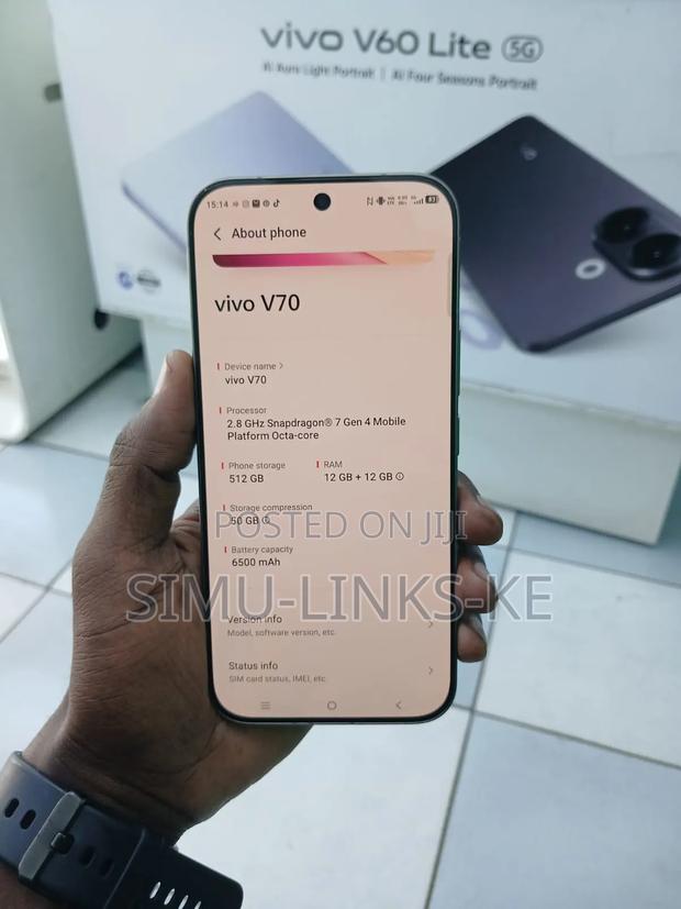 Vivo V70 512 GB Gold - thumbnail 2