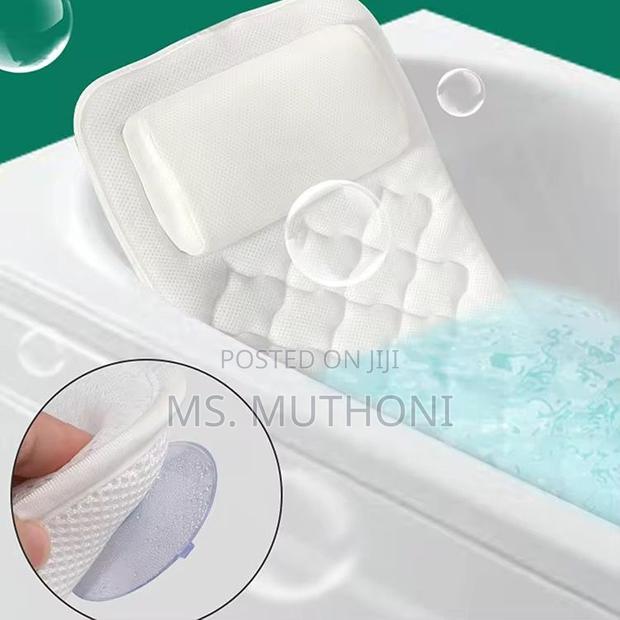 Full Body Bathtub Pillow With 3d Mesh Material for Neck Back Support - main view