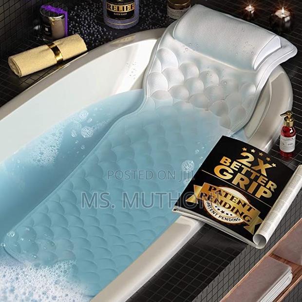 Full Body Bathtub Pillow With 3d Mesh Material for Neck Back Support - thumbnail 2