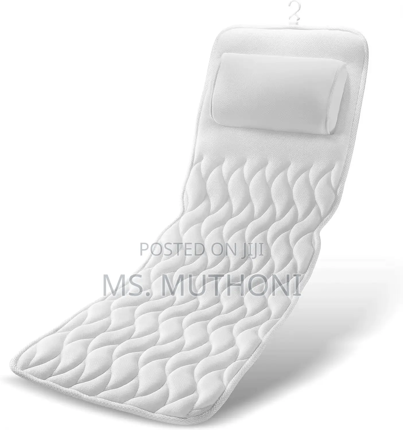 Full Body Bathtub Pillow With 3d Mesh Material for Neck Back Support