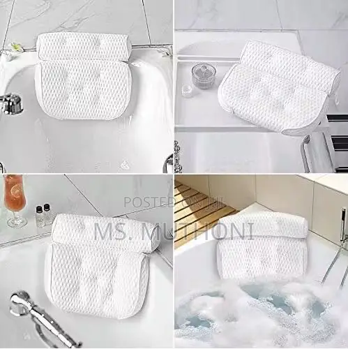 Premium Bathtub Pillow With Powerful Suction Cups