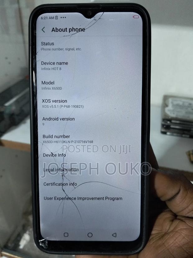 Infinix Hot 8 32 GB Blue - thumbnail 6