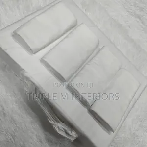 6pcs Fitted White Bedsheets