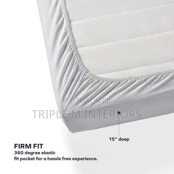 Fresh White Elastic Bedsheet | Tidy Cozy Sleeping Space