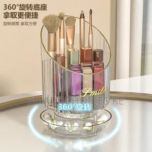 *Rotating Makeup Brush Bucket Storage Box