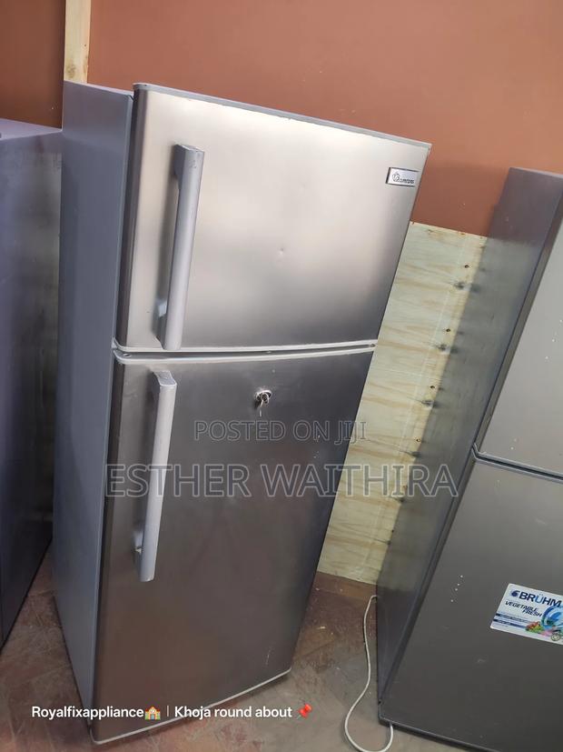 Dark Silver Ramtoms Double Doors Fridge