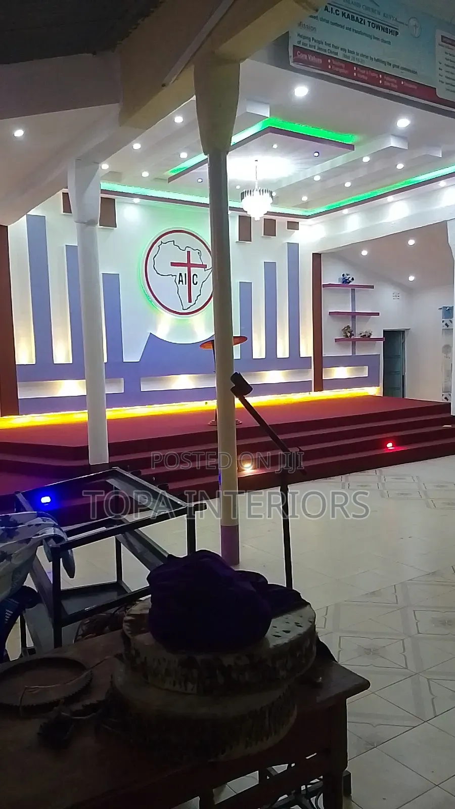 Maroon Church Floor Carpet for Altar Decoration Wall to Wall Carpeting
