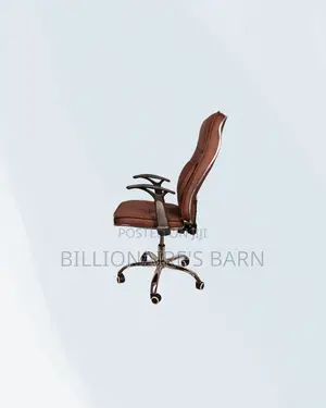 Executive Leather Chair High Back Padded Armrest Seating Solution