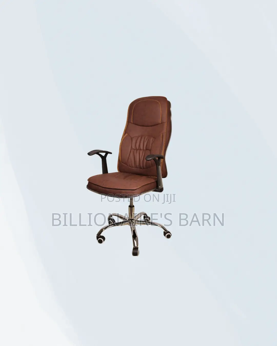 Executive Leather Chair High Back Padded Armrest Seating Solution