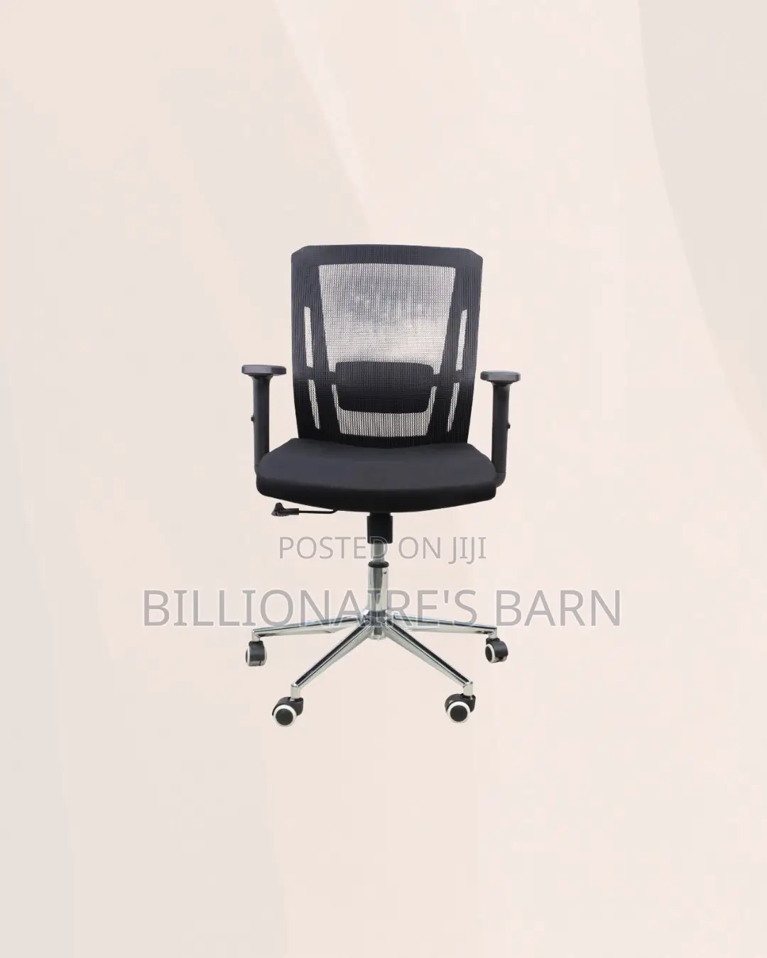 The Barn Origin Chair Mid Back Chrome Base Ergonomic Durable Solution