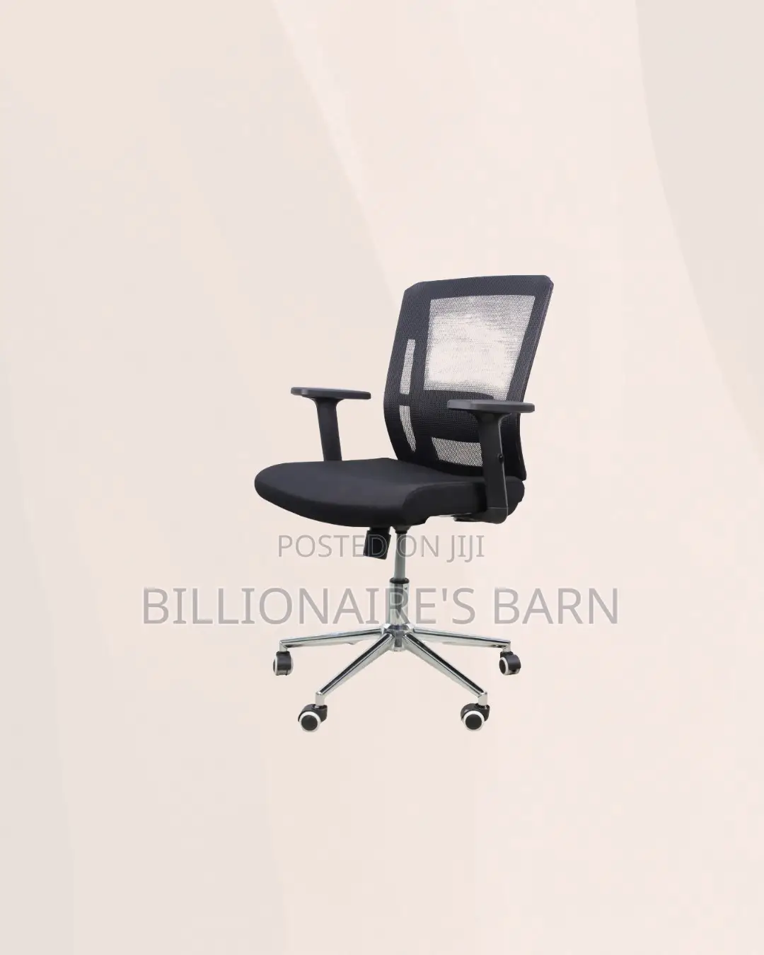 The Barn Origin Chair Mid Back Chrome Base Ergonomic Durable Solution