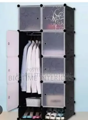 2 Column Plastic Wardrobe