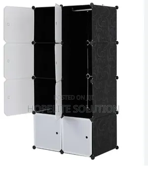 2 Column Plastic Wardrobe