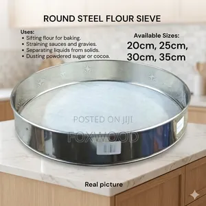 – Round Steel Flour Sieve 30cm