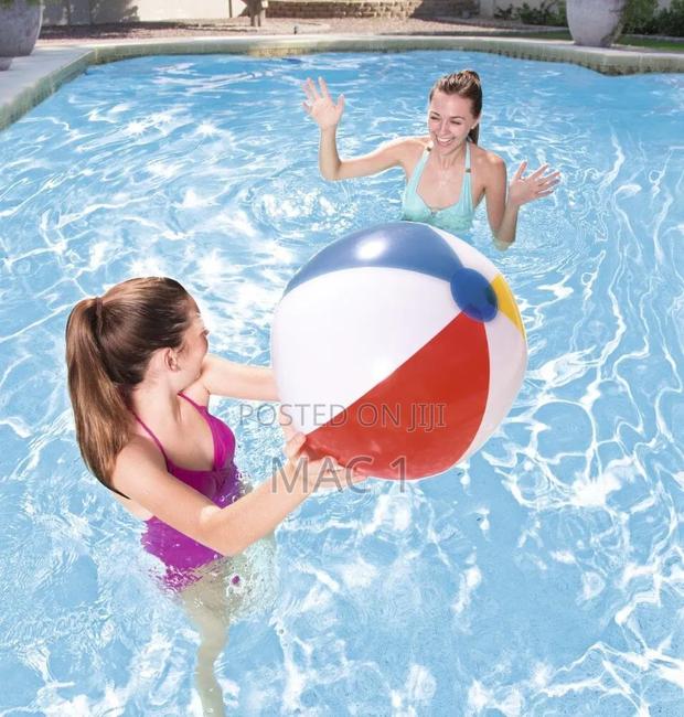 Giant Inflatable Rainbow Beach Ball for Swimming Pool
