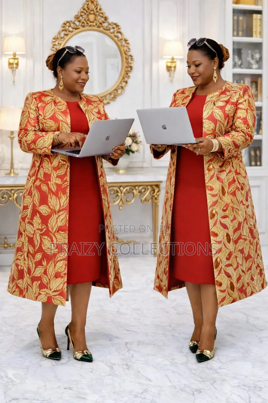 2pc Mama's Dress With Long Kimono