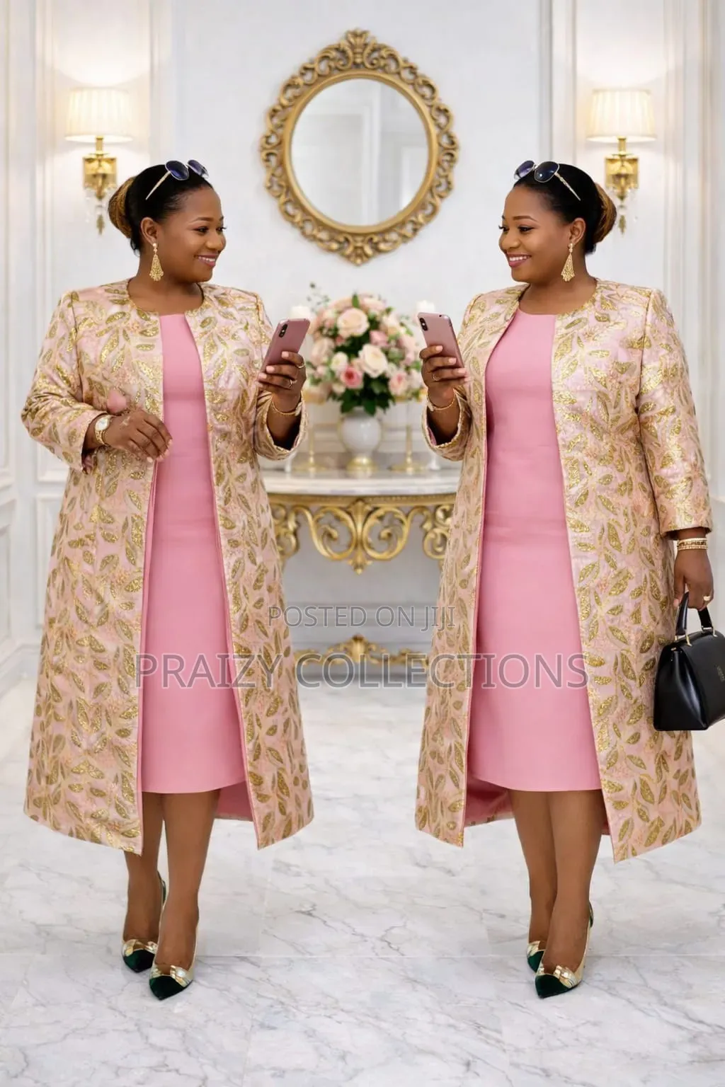 2pc Mama's Dress With Long Kimono