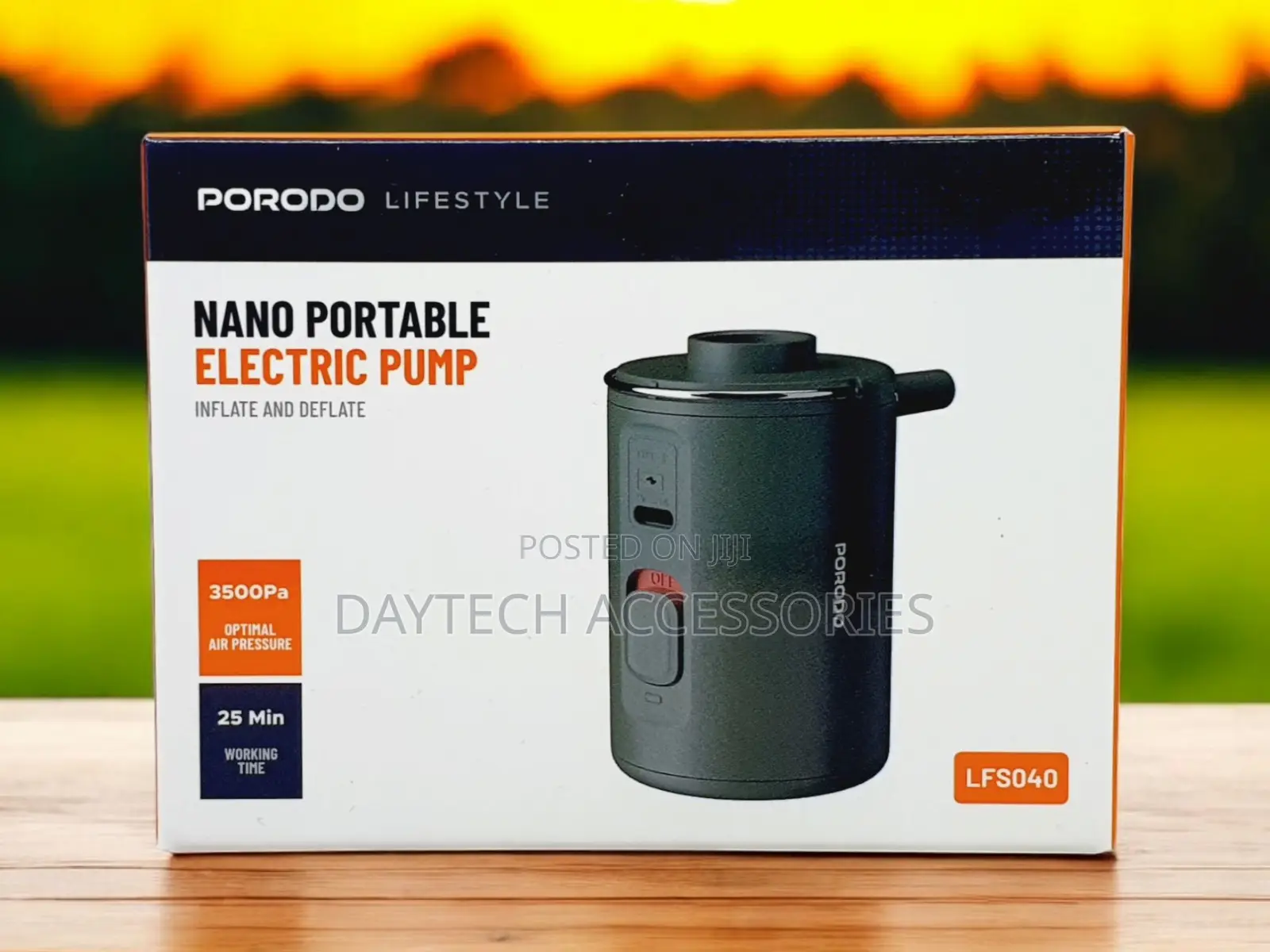 Porodo Portable Rechargeable Nano Air Pump
