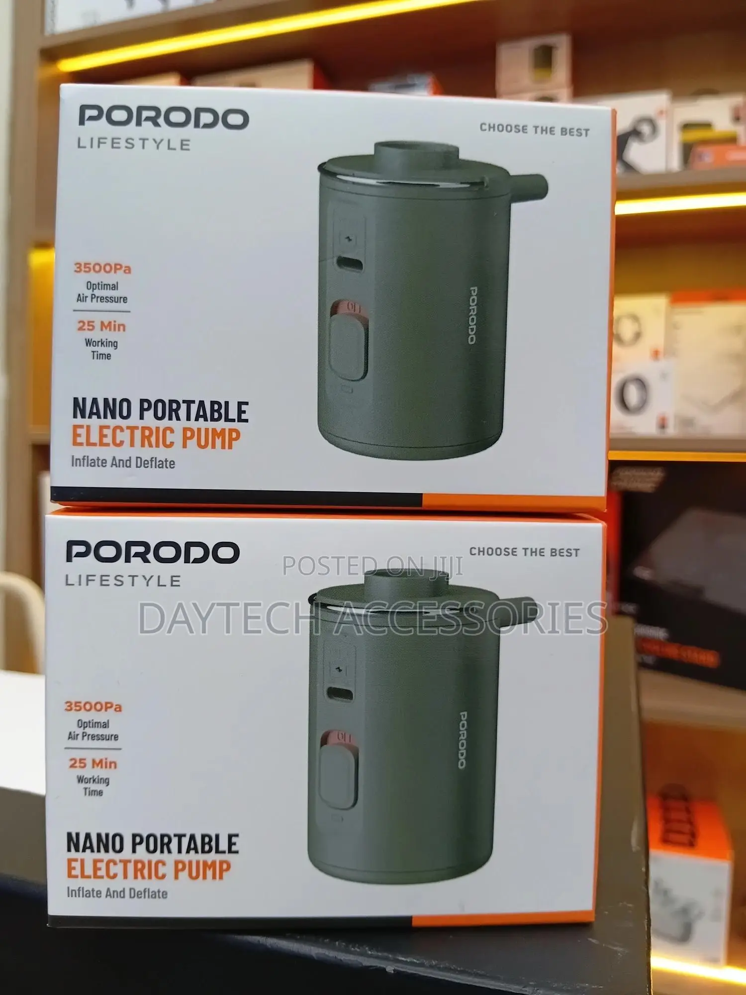 Porodo Portable Rechargeable Nano Air Pump