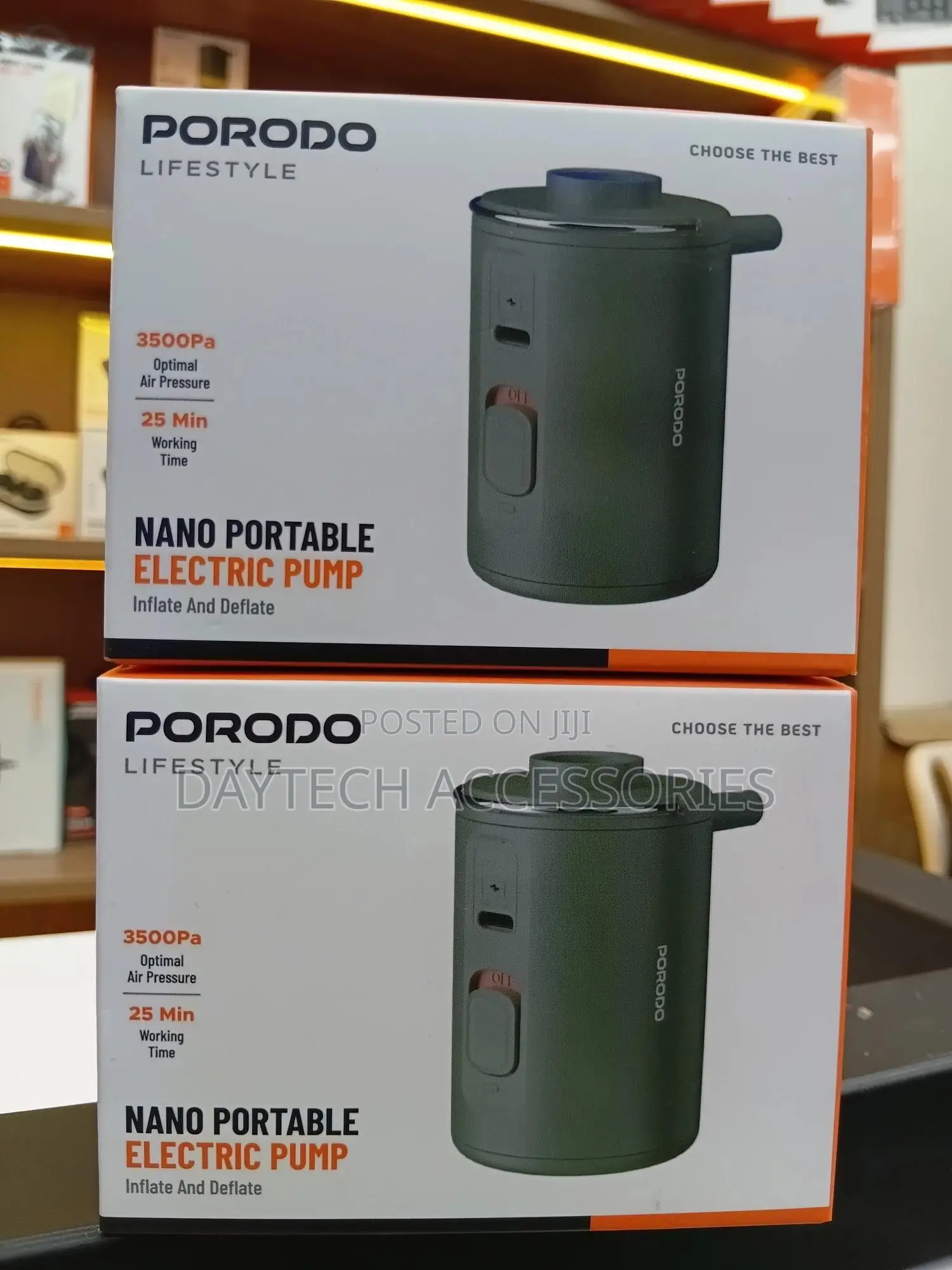 Porodo Portable Rechargeable Nano Air Pump