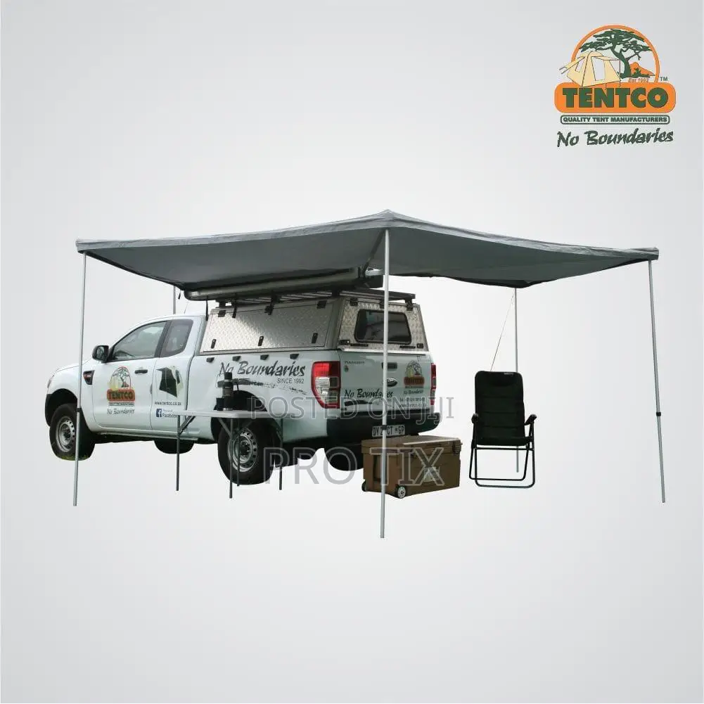 Black Series 2000x2000 Awning Grey Outdoor Camping Ez006