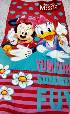 Cartoon Themed Kids Bath Towels