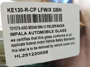 Windscreen Toyota Axio