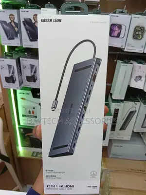 Green Lion 12 in 1 Hdmi Ethernet Usb-C Hub